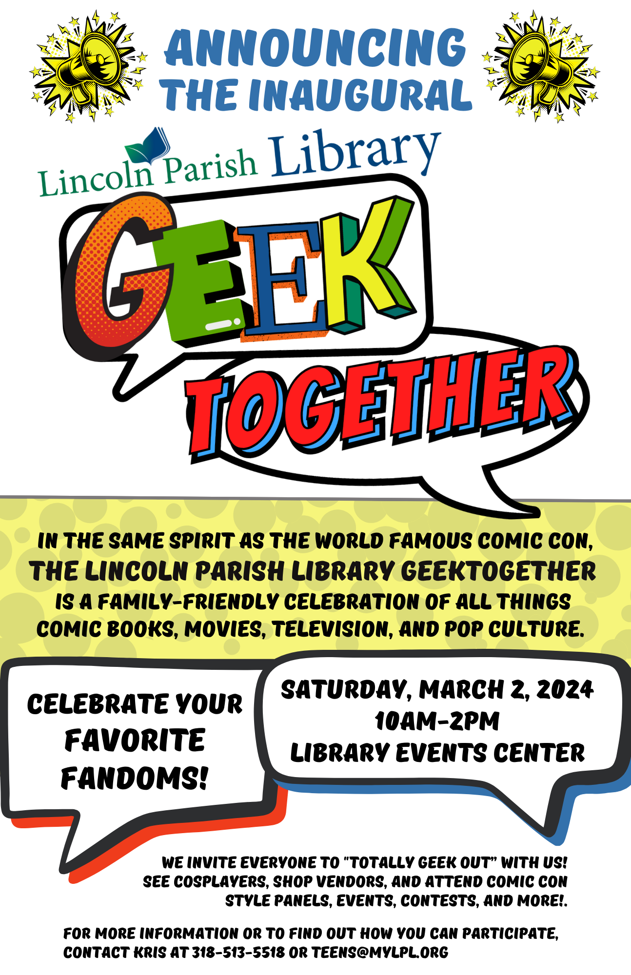 Geek Together - Lincoln Parish Library